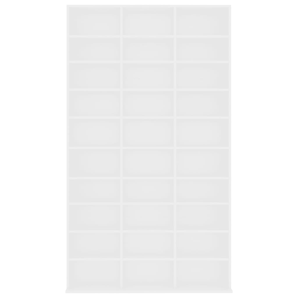 NNEVL CD Cabinet White 102x16x177.5 cm Engineered Wood