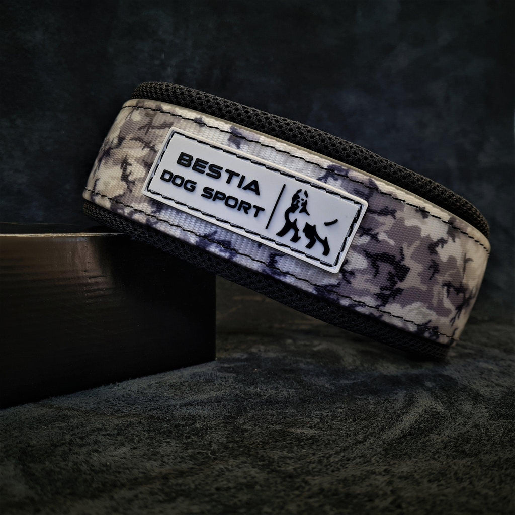 BESTIA DOG SPORT COLLAR GREY CAMO