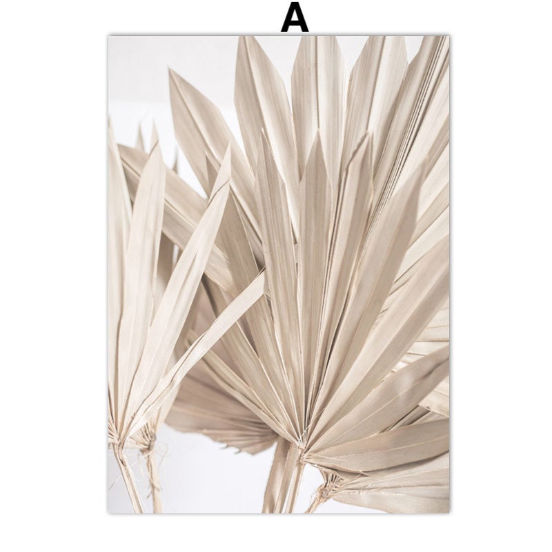 Poster Pampasgras Beige Spiegel  I Wandbilder Wohnzimmer & Schlafzimmer I  Deko Print Bilder I ohne Rahmen