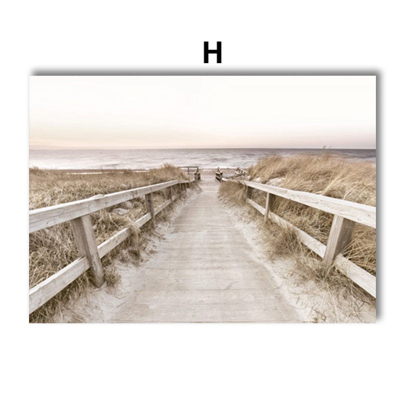 Poster Pampasgras Beige Spiegel  I Wandbilder Wohnzimmer & Schlafzimmer I  Deko Print Bilder I ohne Rahmen